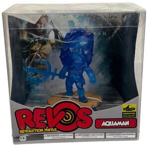 Aquaman Revos Vinyls Wobbling Figure Translucent Ocean‎ Blue Sdcc 2019 Exclusive